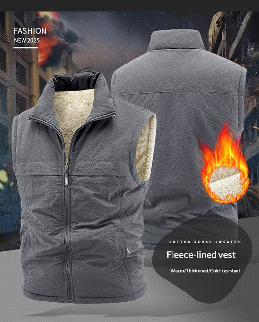 Chaleco Reversible Térmico para Hombre - Forro Polar Grueso y Cálido - Image 19
