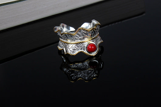 Anillo de Gema Hoja Exuberante - Image 5