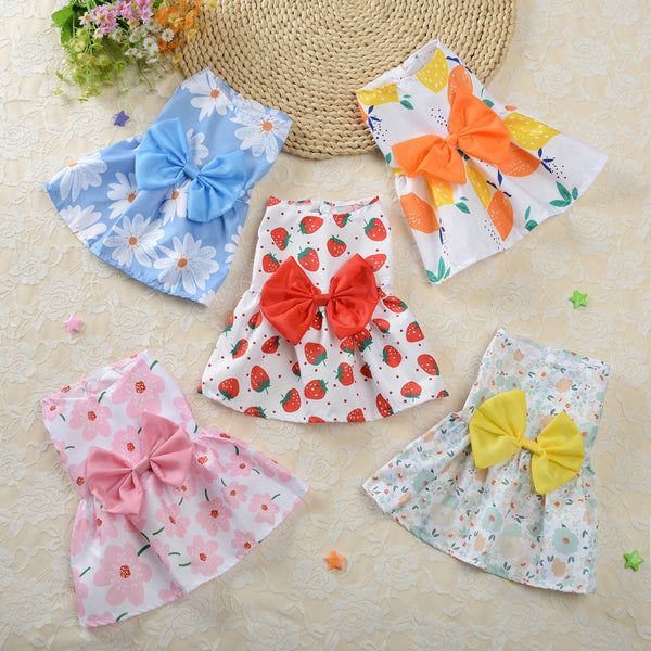 Vestido Princesa Floral para Mascotas - Diseño Adorable para Perros