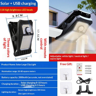 Foco Solar LED con Sensor de Movimiento - Iluminación Inteligente de Alta Potencia - Image 5