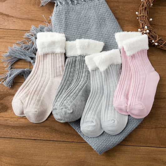 Calcetines Infantiles de Algodón Transpirable con Puño Ajustable - Image 10