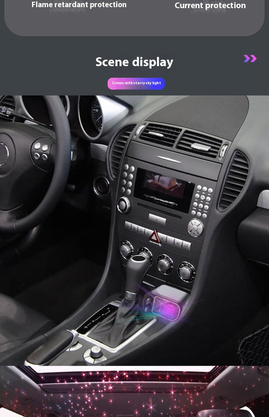 Cargador Automotriz 120W Cuatro en Uno con Diseño Cielo Estrellado - Image 13