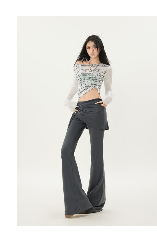 Pantalones Acampanados Cintura Baja Slim Fit - Image 30