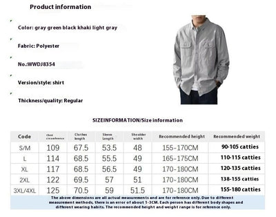 Camisa Overol Manga Larga con Diseño Moderno para Hombre - Image 10