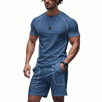 Conjunto Minimalista de Shorts y Playera de Algodón Suelta - Image 16