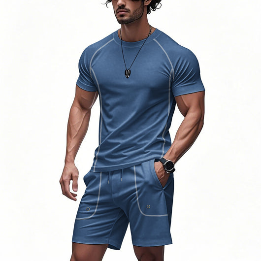 Conjunto Minimalista de Shorts y Playera de Algodón Suelta - Image 16