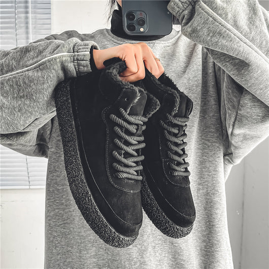 Zapatos Skate Mid-Top de Gamuza con Plataforma para Hombre