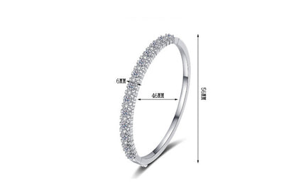 Pulsera de Moissanita Incrustada Efecto Estrellado para Mujer - Image 7