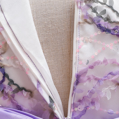 Vestido Princesa de Encaje Mesh sin Mangas para Niñas - Image 7