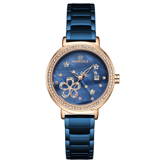 Reloj de Pulsera Floral Acero Inoxidable para Mujer - Image 6