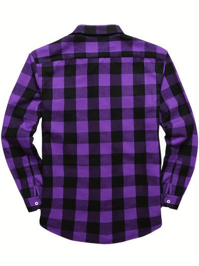 Camisa de Franela a Cuadros para Hombre - Uso Todo el Año - Image 39