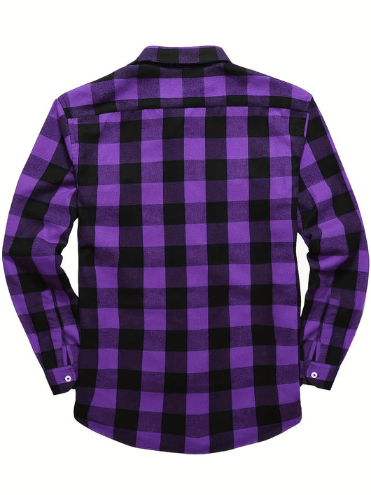 Camisa de Franela a Cuadros para Hombre - Uso Todo el Año - Image 39