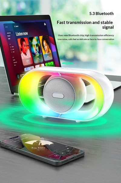 Lámpara Ambiental Portátil RGB con Parlante Bluetooth para Camping - Image 14