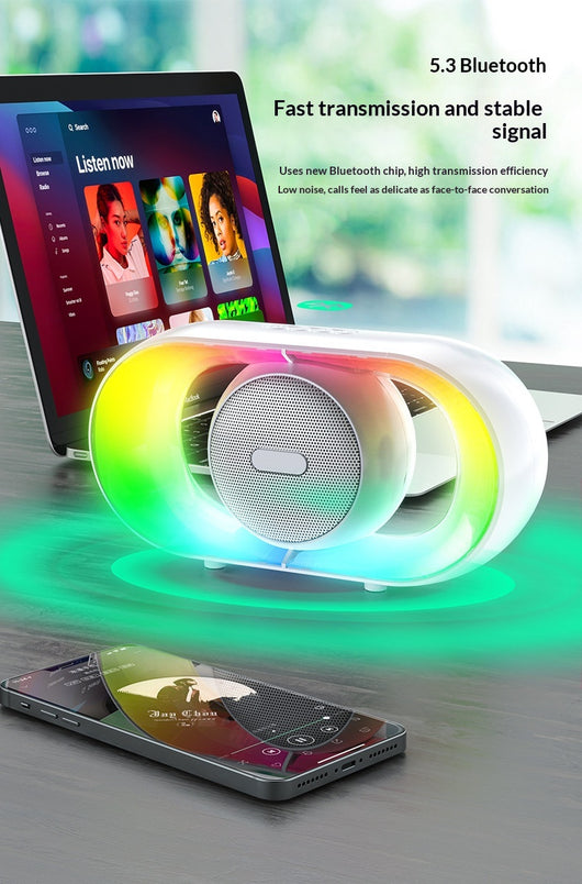 Lámpara Ambiental Portátil RGB con Parlante Bluetooth para Camping - Image 14