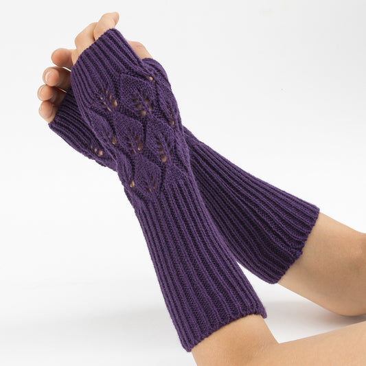 Guantes Térmicos de Ciclismo con Jacquard de Hojas para Hombre y Mujer