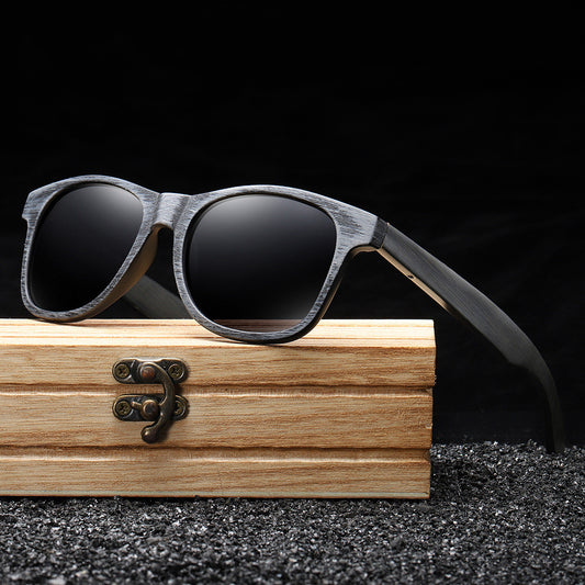 Gafas de Sol Premium para Hombre con Montura de Madera Maciza