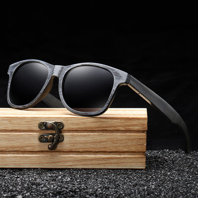 Gafas de Sol Premium para Hombre con Montura de Madera Maciza