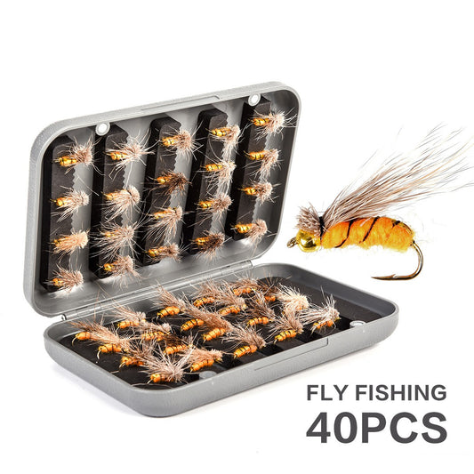 Anzuelos para Pesca de Mosca - Set de 40 Piezas con Cebo Artificial - Image 2