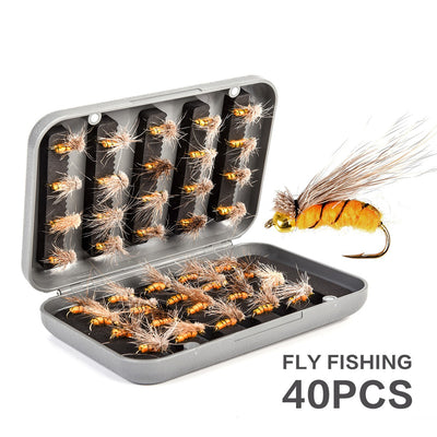 Anzuelos para Pesca de Mosca - Set de 40 Piezas con Cebo Artificial - Image 2