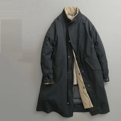 Abrigo Acolchado Desmontable de Cuello Alto para Hombre - Image 11