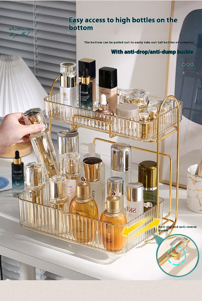 Organizador de Cosméticos y Accesorios de Baño con Estantes Dobles - Image 14