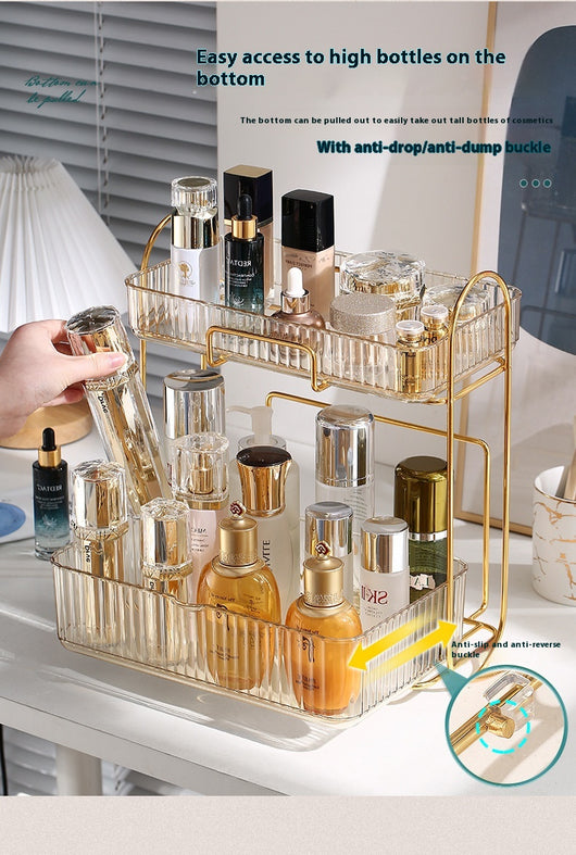 Organizador de Cosméticos y Accesorios de Baño con Estantes Dobles - Image 14