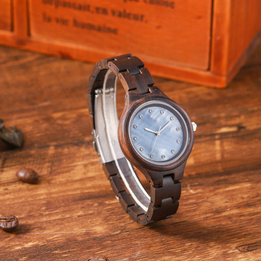 Reloj de Cuarzo Sandalwood con Movimiento Japonés Original - Image 7