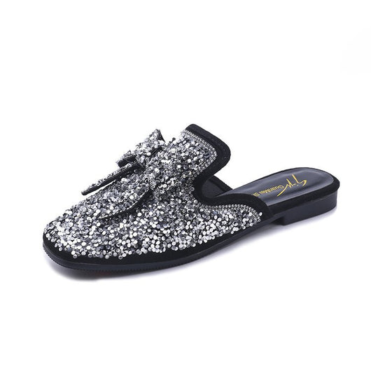 Pantuflas Coreanas Elegantes con Moño y Lentejuelas - Image 10