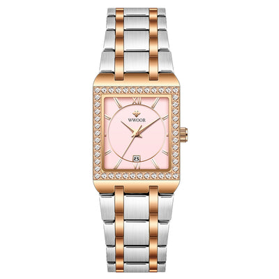 Reloj Mujer Acero Inoxidable Resistente al Agua con Cristal Diamante - Image 16