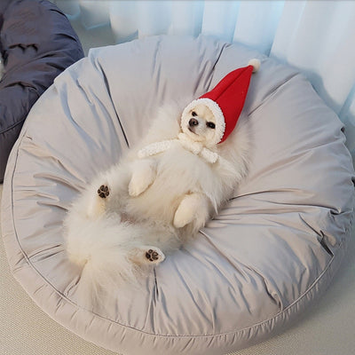 Cama Redonda Impermeable para Mascotas con Funda Lavable y Elástica - Image 4