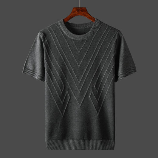 Camiseta Casual Slim Fit Cuello Redondo Hombre - Image 4