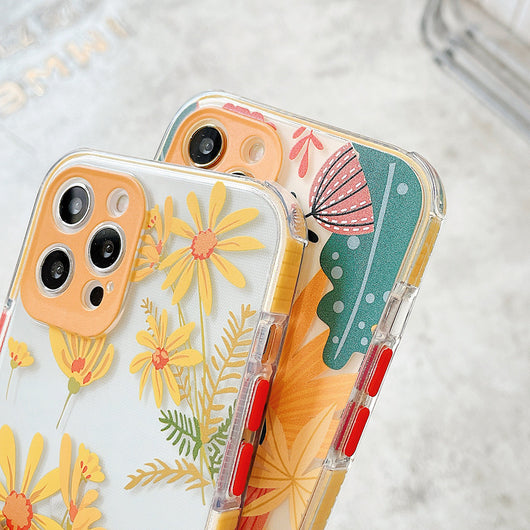 Funda Protectora Apple con Diseño Floral - Carcasa Resistente a Caídas - Image 6