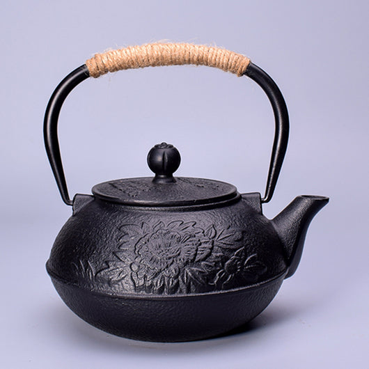 Tetera de Hierro Fundido Peonía - Juego de Té Tradicional - Image 13