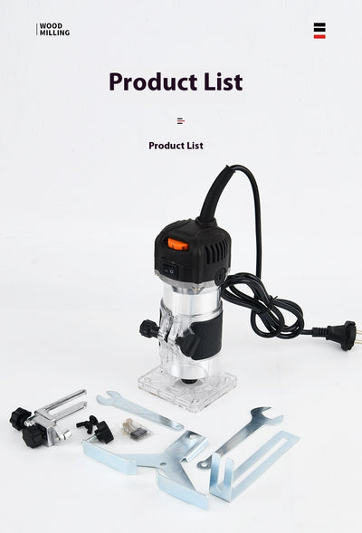 Fresadora Eléctrica Profesional de 6 Velocidades para Carpintería - Image 22