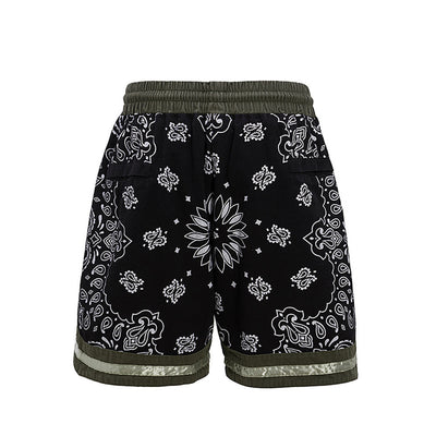 Shorts Casuales Patchwork Flor de Marañón para Hombre - Image 5