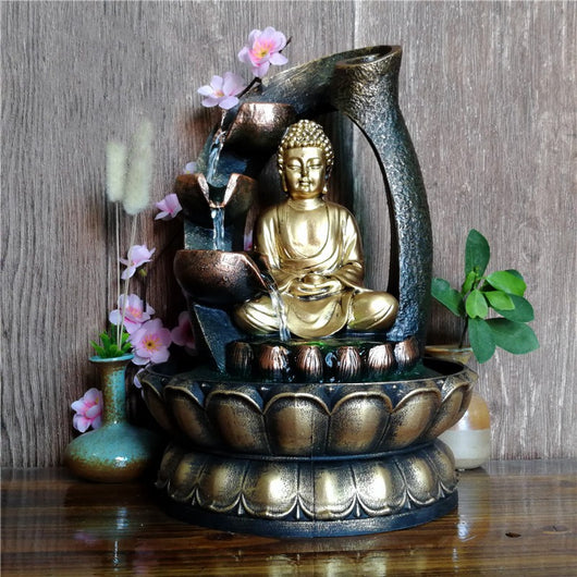 Fuente Zen con Estatua de Buda - Decoración Agua Feng Shui - Image 8