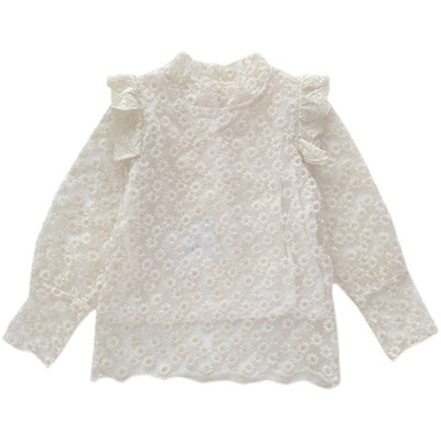 Blusa Infantil Estilo Vaquero con Encaje - Prendas Versátiles para Niña - Image 11