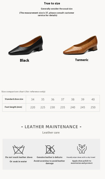 Zapatos de Punta Fina con Tacón Bajo y Plataforma Gruesa para Mujer - Image 7