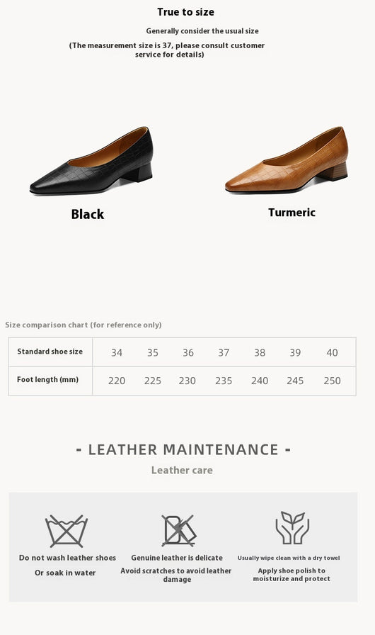 Zapatos de Punta Fina con Tacón Bajo y Plataforma Gruesa para Mujer - Image 7