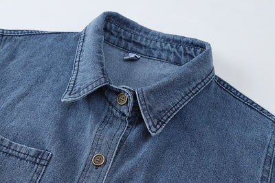 Chaqueta Denim Retro Suelta para Mujer - Diseño Moderno de Manga Larga - Image 6