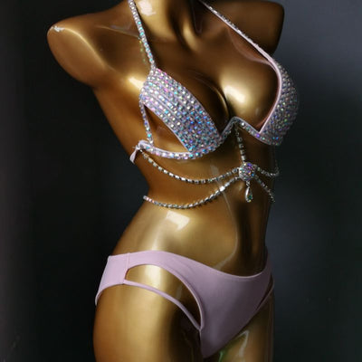 Traje de Baño Diamante con Tassel y Soporte Reforzado - Image 10