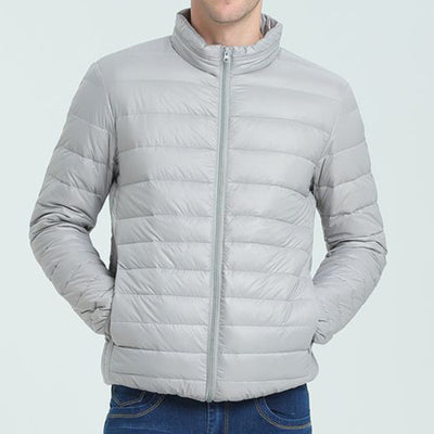 Abrigo Ligero de Algodón para Hombre con Cuello Mao - Image 3