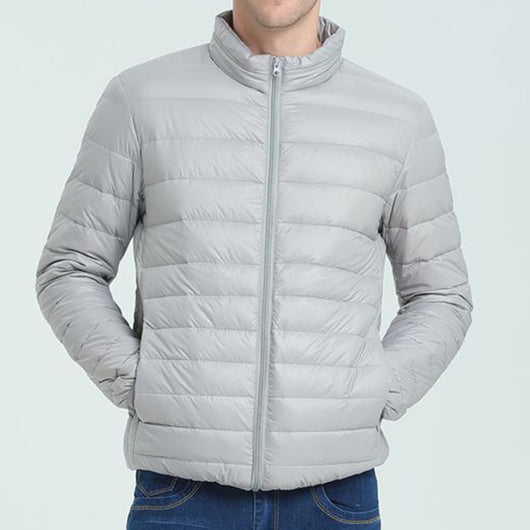 Abrigo Ligero de Algodón para Hombre con Cuello Mao - Image 3