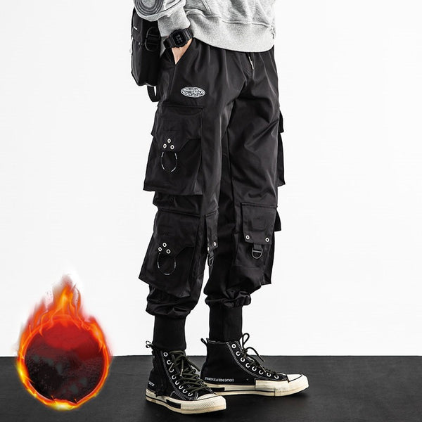 Pantalones Cargo Baggy Cropped para Hombre - Talla Grande
