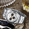 Reloj de Pulsera Multifunción Retro con Correa de Acero Inoxidable