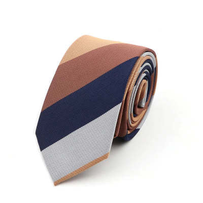 Corbata de Novio Coreana en Algodón y Lino con Patrón Elegante - Image 11