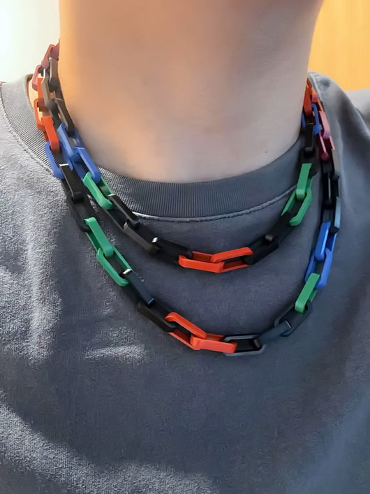 Collar Ajustable de Acero Titanio con Esmalte y Bambú - Image 12