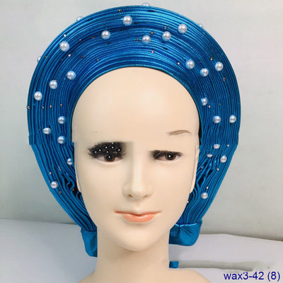 Turbante Trenzado Jacquard Perla Árabe para Mujer - Image 14