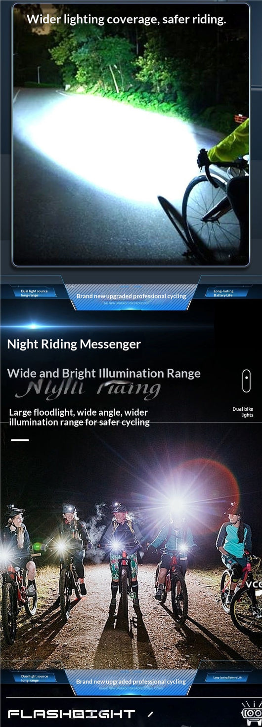 Luz Frontal para Bicicleta Recargable Ultra Brillante - Image 8