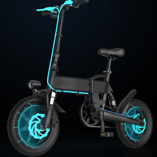 Bicicleta Eléctrica Compacta 14 Pulgadas con Batería de Litio